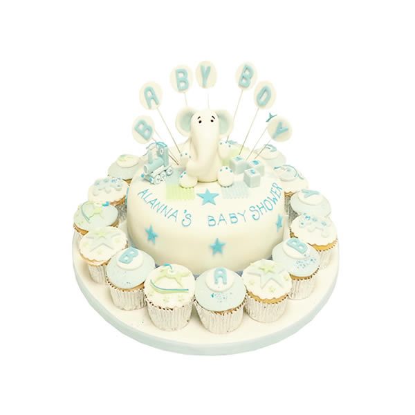 Baby Shower Cake & Cupcakes