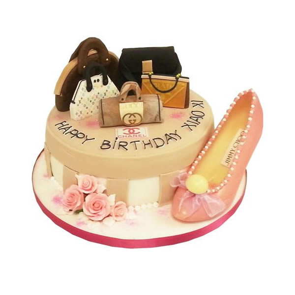 Designer Handbag and Shoe Cake