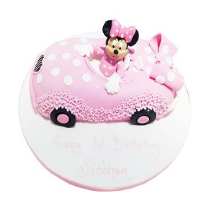 Minnie Mouse Car Cake