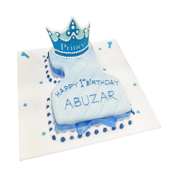 Shop for Fresh Two Tier 1st Birthday Prince Theme Cake online - Kumbakonam