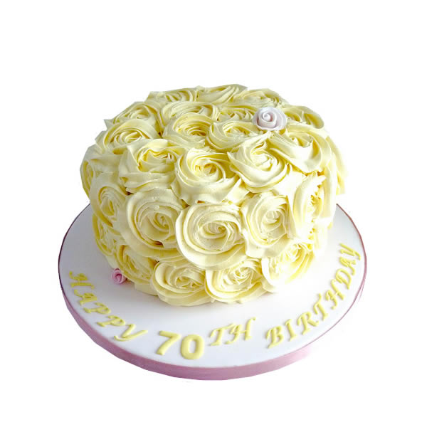 Rose swirl cake - Decorated Cake by Jenifer - CakesDecor