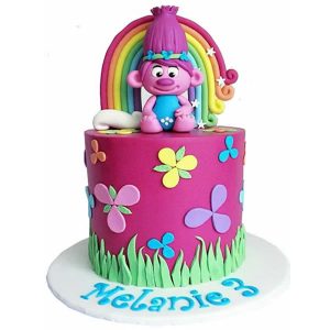 Trolls Birthday Cake