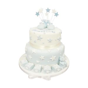 Playcubes Tiered Christening Cake