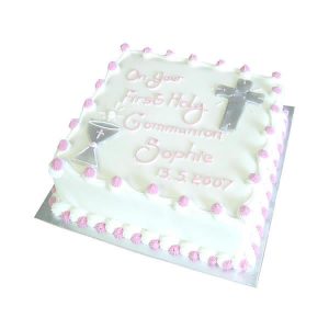 Communion-Cross Chalice Square-Cake